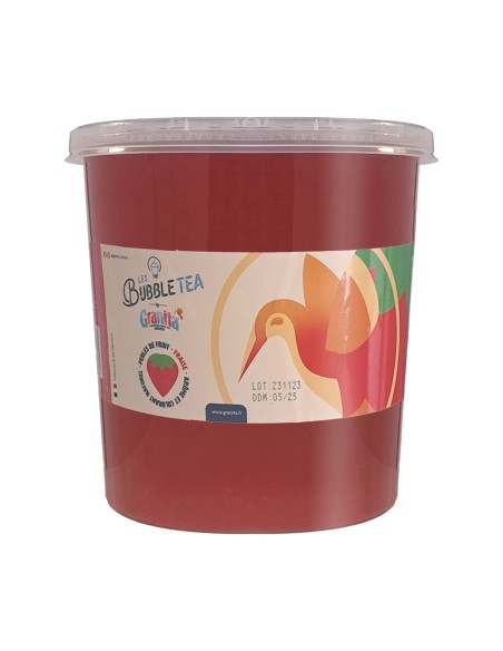 Granita – Billes Bubble Tea Fraise – 4 x 3.2kg