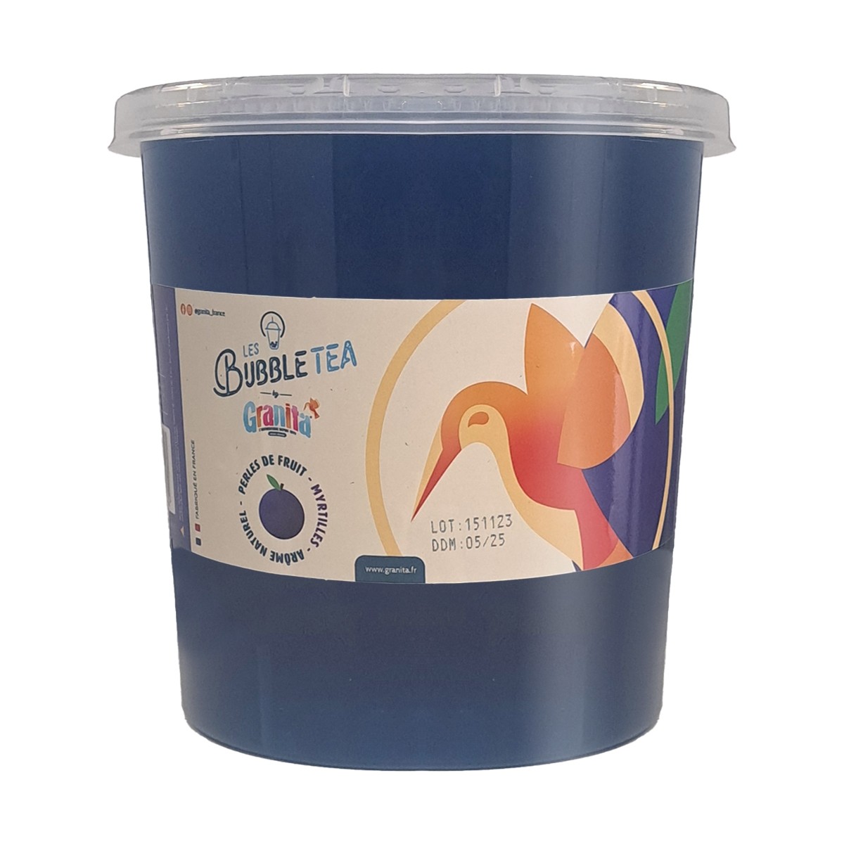 Granita – Billes Bubble Tea Myrtille – 4 x 3.2kg 2