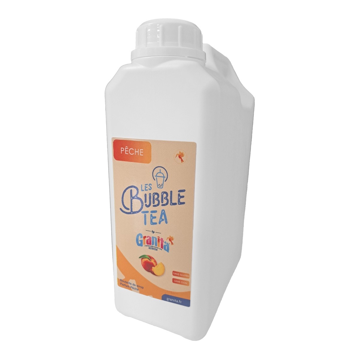 Granita – Sirop Bubble Tea Pêche – 6 x 2.5kg